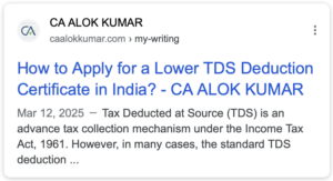 How to Apply for a Lower TDS Deduction Certificate in India?